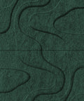 Waves Relief VIII 3D akoestisch wandpaneel van PET-vilt — kleur Deep Green