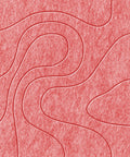 Panneau acoustique Waves Relief VIII en feutre PET — couleur Burgundy