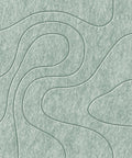Panneau acoustique Waves Relief VIII en feutre PET — couleur Sage Green