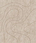 Panneau acoustique Waves Relief VIII en feutre PET — couleur Sand