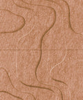 Waves Strata I 3D akoestisch wandpaneel van PET-vilt — kleur Cognac
