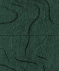 Waves Strata I 3D akoestisch wandpaneel van PET-vilt — kleur Deep Green