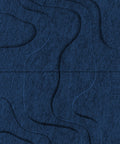 Waves Strata I 3D akoestisch wandpaneel van PET-vilt — kleur Navy