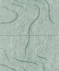 Waves Strata I 3D akoestisch wandpaneel van PET-vilt — kleur Sage Green