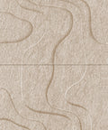 Waves Strata I 3D akoestisch wandpaneel van PET-vilt — kleur Sand