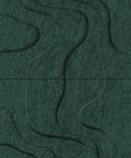 Waves Strata I 3D akoestisch wandpaneel van PET-vilt — kleur Deep Green