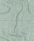 Waves Strata I 3D akoestisch wandpaneel van PET-vilt — kleur Sage Green