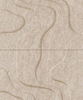 Waves Strata I 3D akoestisch wandpaneel van PET-vilt — kleur Sand