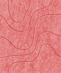 Waves Strata I akoestisch viltpaneel van PET-vilt — kleur Burgundy