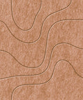 Waves Strata I akoestisch viltpaneel van PET-vilt — kleur Cognac