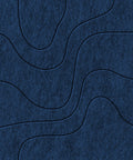 Waves Strata I akoestisch viltpaneel van PET-vilt — kleur Navy