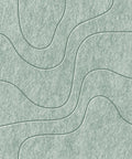 Waves Strata I akoestisch viltpaneel van PET-vilt — kleur Sage Green