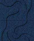 Waves Tidal III 3D akoestisch wandpaneel van PET-vilt — kleur Navy