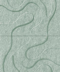 Waves Tidal III 3D akoestisch wandpaneel van PET-vilt — kleur Sage Green