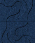 Waves Tidal III 3D akoestisch wandpaneel van PET-vilt — kleur Navy