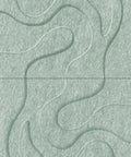 Waves Tidal III 3D akoestisch wandpaneel van PET-vilt — kleur Sage Green