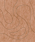 Waves Tidal III Akustikfilzplatte von PET-Filz Farbe Cognac